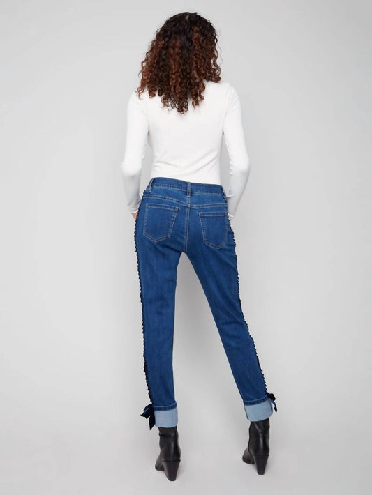 Charlie B - Slim Leg Ribbon Jeans