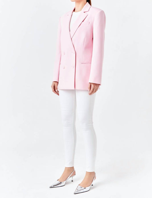 Endless Rose - Double Breast Basic Blazer