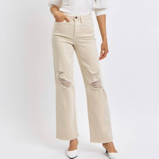 Judy Blue - High Waist Destroyed 90's Straight Jeans