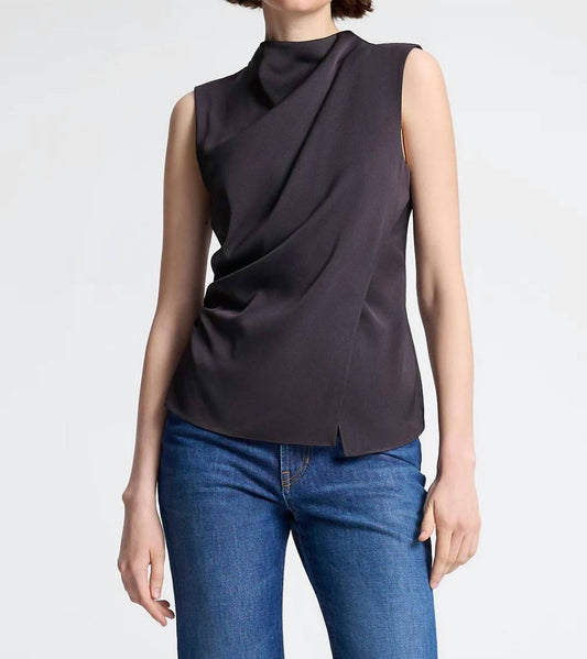 A.L.C. - Amira Hammered Crepe Top