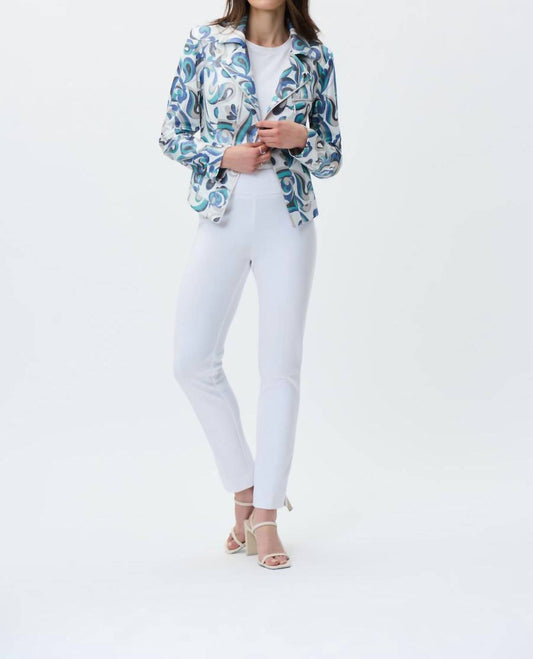 Joseph Ribkoff - Polina Printed Moto Jacket