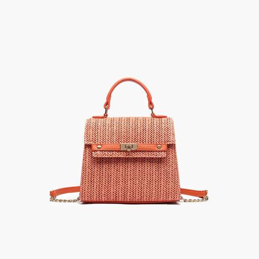 Like Dreams - Women's Neo Pastel Straw Crossbody Bag