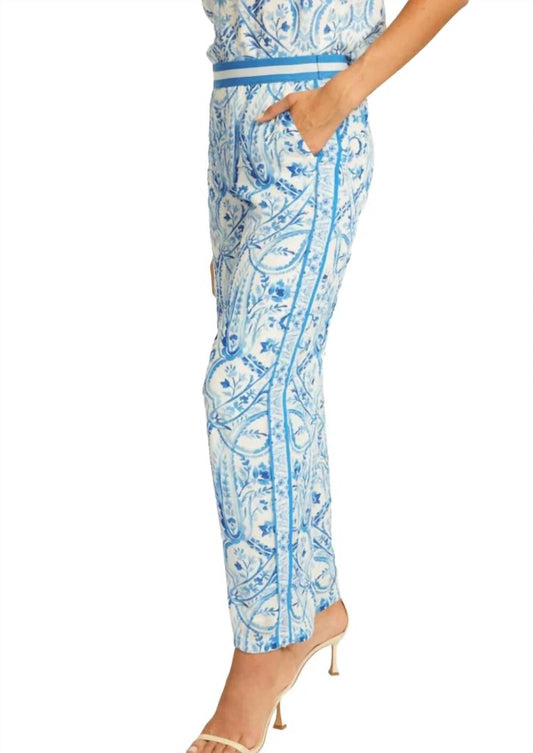 Caballero - Max Porcelain Deco Wide Leg Pant