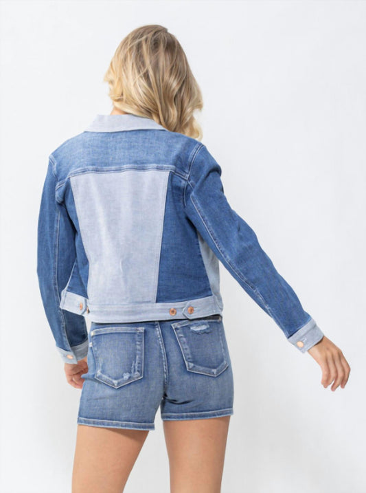 Judy Blue - Color Block Denim Jacket