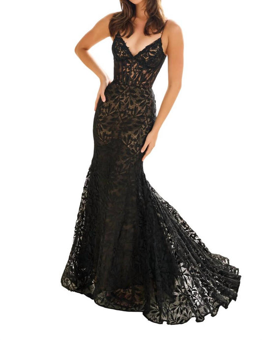 Ellie Wilde - Lace Mermaid Prom Dress