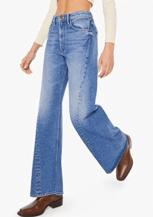 Mother - The Lemon Twist Sneak Wide Leg Jeans