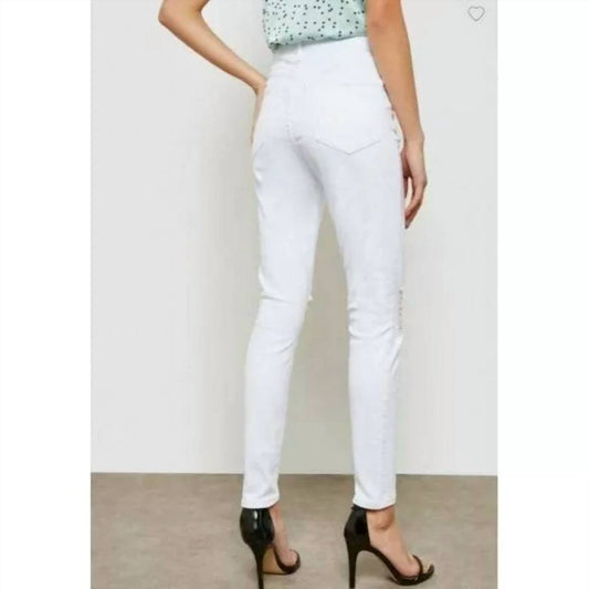 Topshop - High Rise Ripped Jamie Moto Skinny Jeans