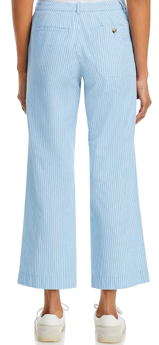 Atm - Superfine Twill Stripe Boyfriend Pants
