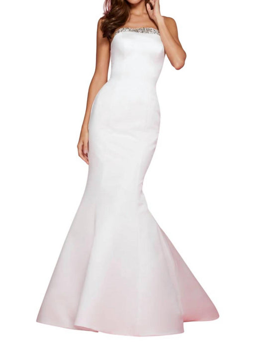 Sherri Hill - Embellished Strapless Prom Dress