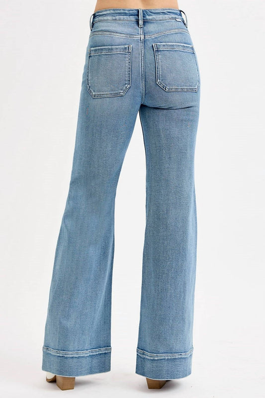 Risen - High Rise Wide Flare Jeans