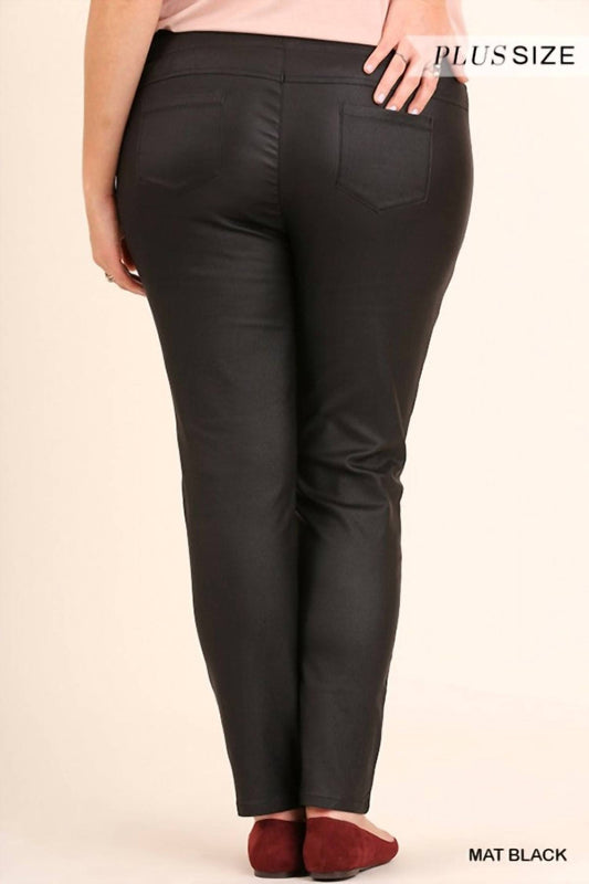 Metallic Slim Straight Leg Plus Jegging
