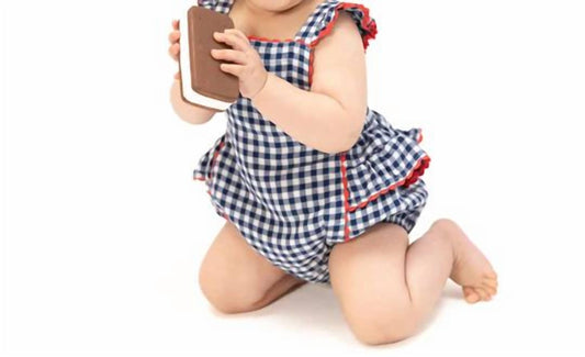 Angel Dear - Girl's Baby Ric-rac Ruffle Sunsuit