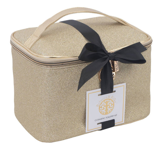 Rebecca & Rifka - Women's Glitter Train Toiletry Case