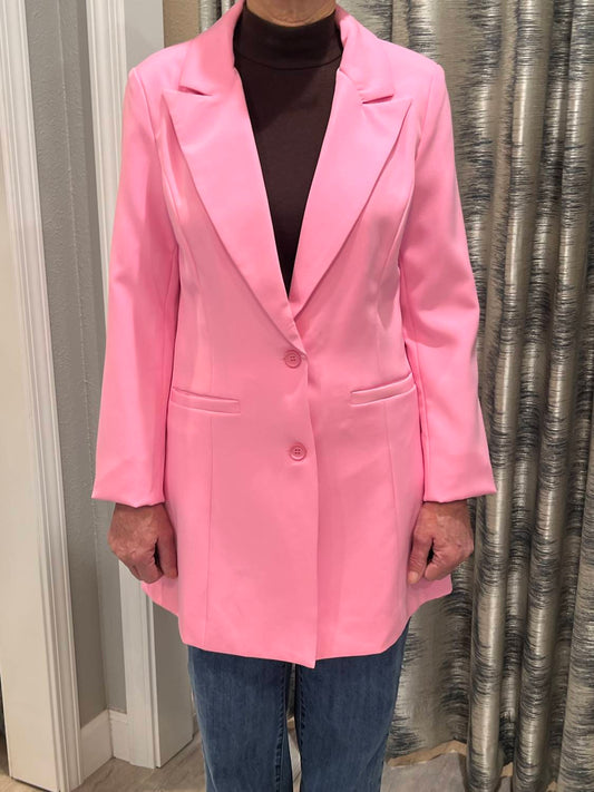 Bibi - Women's Tailored Longline Blazer