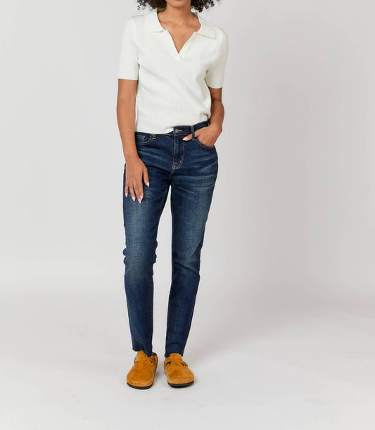 Oliver Logan - Crosby Mid Rise Relaxed Taper Jean