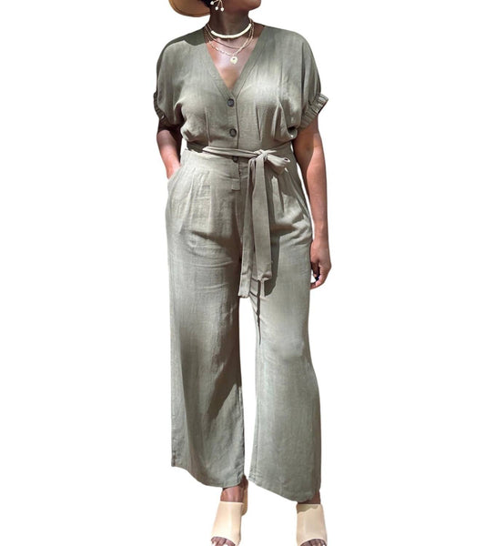 Umgee - Laraine Linen Jumpsuit