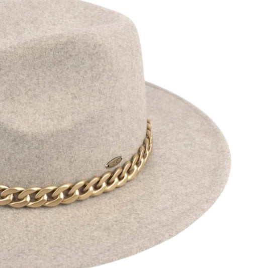 C.C - Women's Vegan Felt Panama Brim Hat