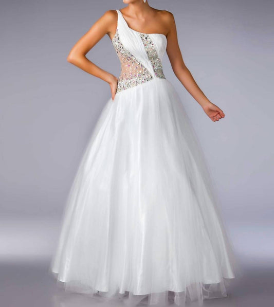 Mac Duggal - One Shoulder Beaded Gown