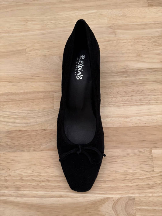 Reqins - Women's Fetish Velvet Leather Ballerinas Sandal