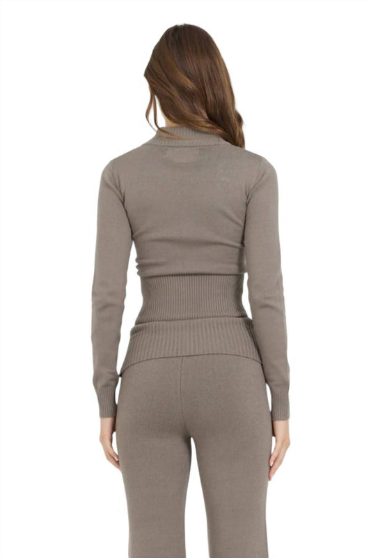 Vintage Havana - Slim Fit Knit Quarter Zip