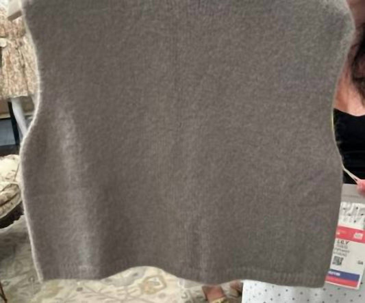 Cobblestone Living - Women's Christina Knit Fuzzy Vest Top