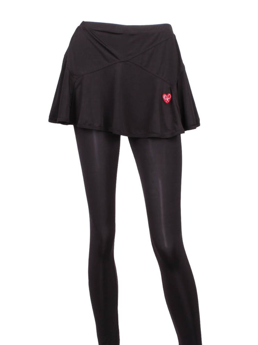 Love Love Tennis - Women's Triangle Skirt With Leggings