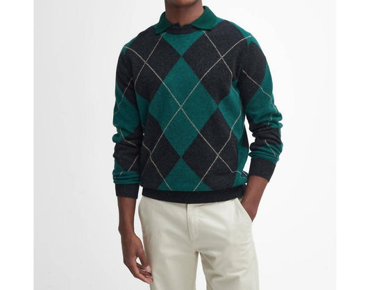Barbour - Sutherwell Argyle Knit Crew Top