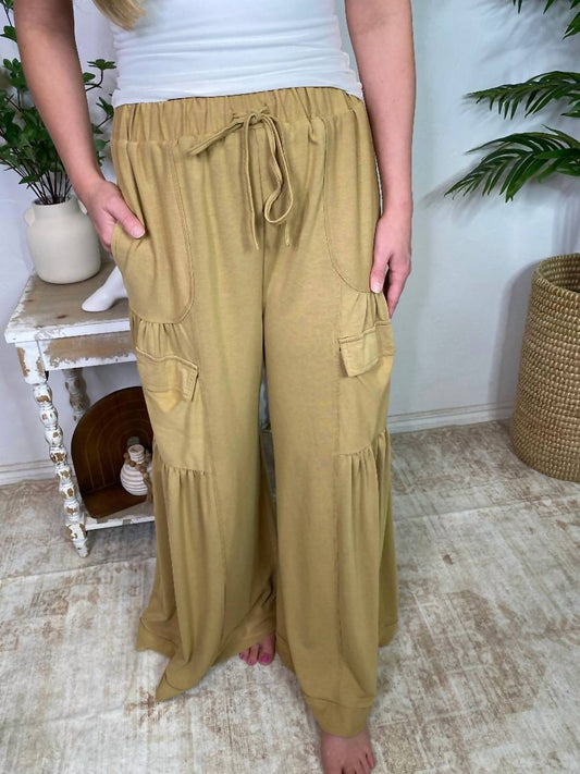 Gigio - Wide Leg Cargo Comfy Pants