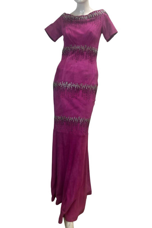 Ivarson - Women's Crystal Suede Long Dress
