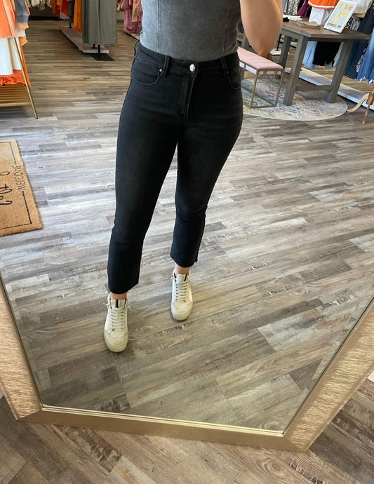 Risen - Mid-rise Straight Cropped Jeans