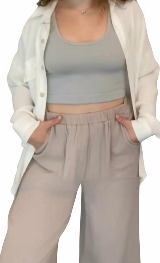 Grade & Gather - Coastal Cotton Gauze Pants