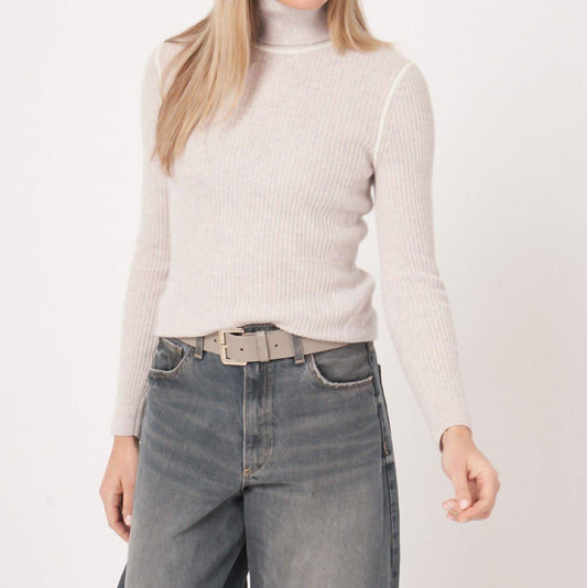 Repeat Cashmere - Organic Cashmere Rib-knit Turtleneck Sweater