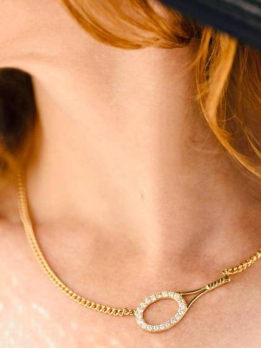 Love Love Tennis - Women's Big Diamond Galore Necklace