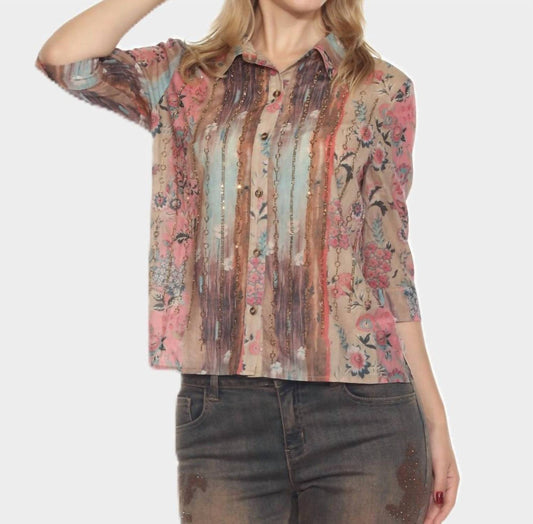 Azi - Sunset Streaks Blouse