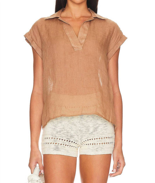 Bella Dahl - Linen Short Sleeve Pullover Top