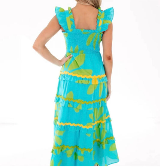 J.Marie - Women's The Indi Tier Ric Rac Midi Dress