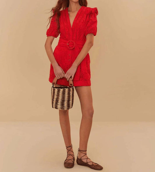 Farm Rio - Eyelet Beaded Belt Romper