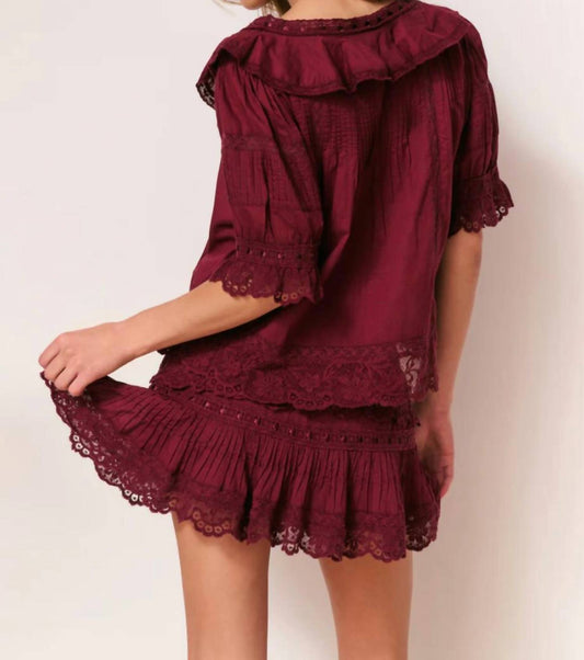 Loveshackfancy - Romilly Lace Ruffle Blouse