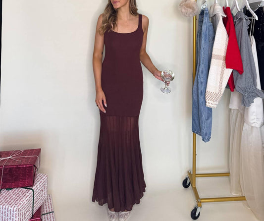 Lalavon - Merlot Maxi Dress