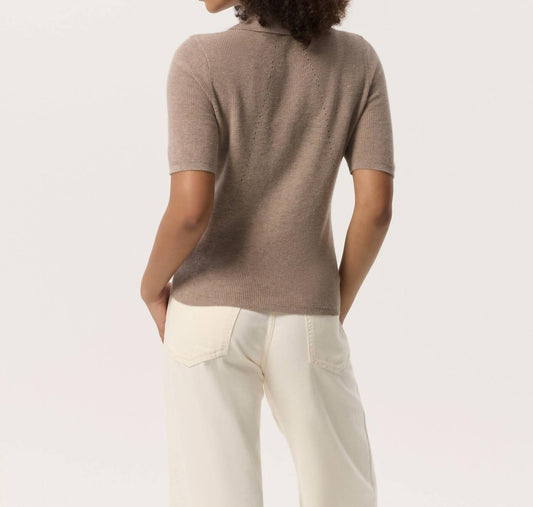 Rag & Bone - Darcey Cotton Cash Short Sleeve Polo Shirt