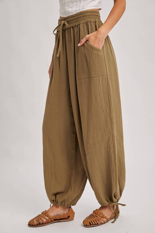 Bluivy - Harem Oversized Drawstring Pants