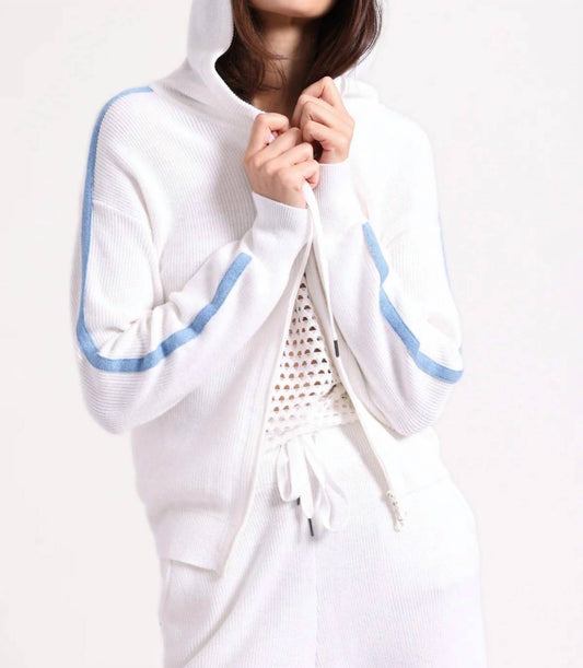 Minnie Rose - Cotton Cashmere Baby Shaker Hoodie with Tipping