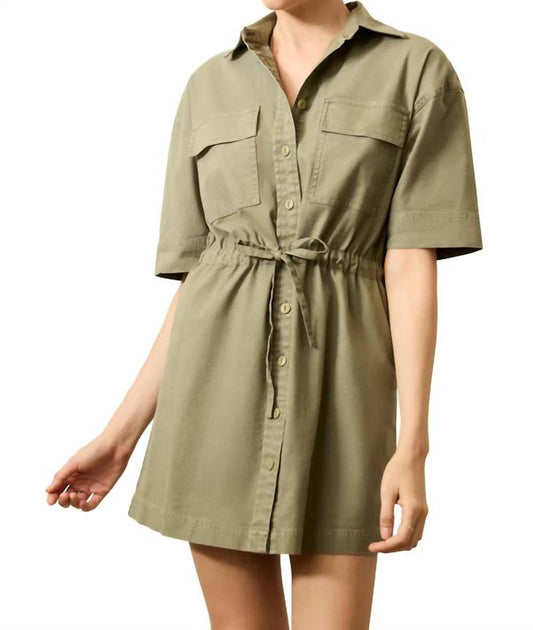 Faherty - Utility Twill Mini Shirt Dress