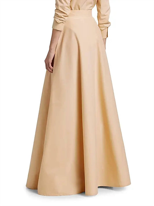 Chiara Boni - Aubry Cotton-blend A-line Maxi Skirt