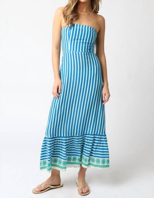 Olivaceous - Selena Stripe Dress