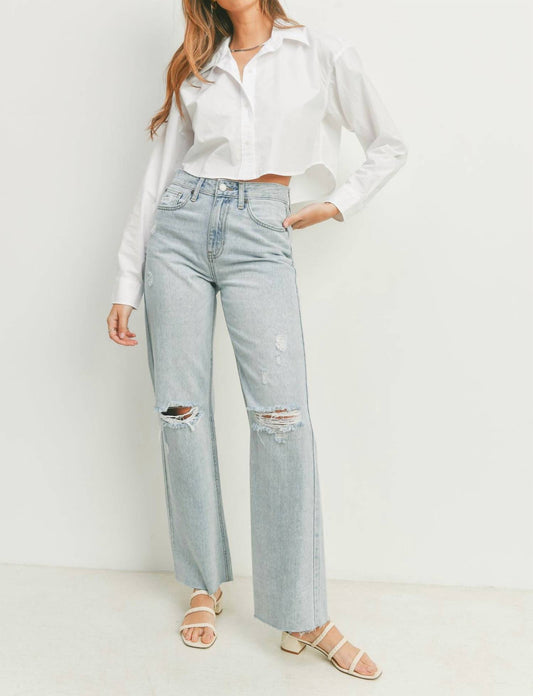 Just Black Denim - Ribcage Longer Length Straight