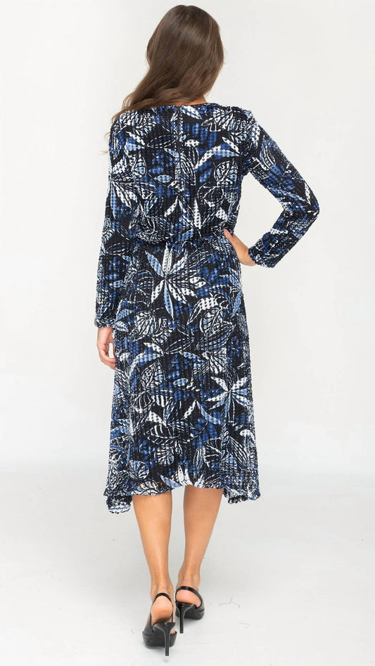 Kmw - Textured Mesh Midi Dress