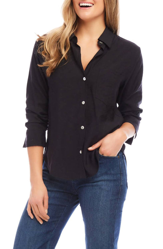 Karen Kane - Ruched Sleeve Shirt