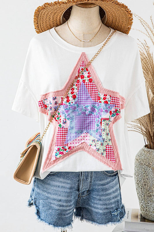 Fashionworks - Star Patchwork T-shirt