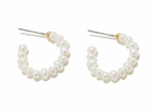 Lele Sadoughi - Women's Freshwater Pearl Huggie Hoop Earrings